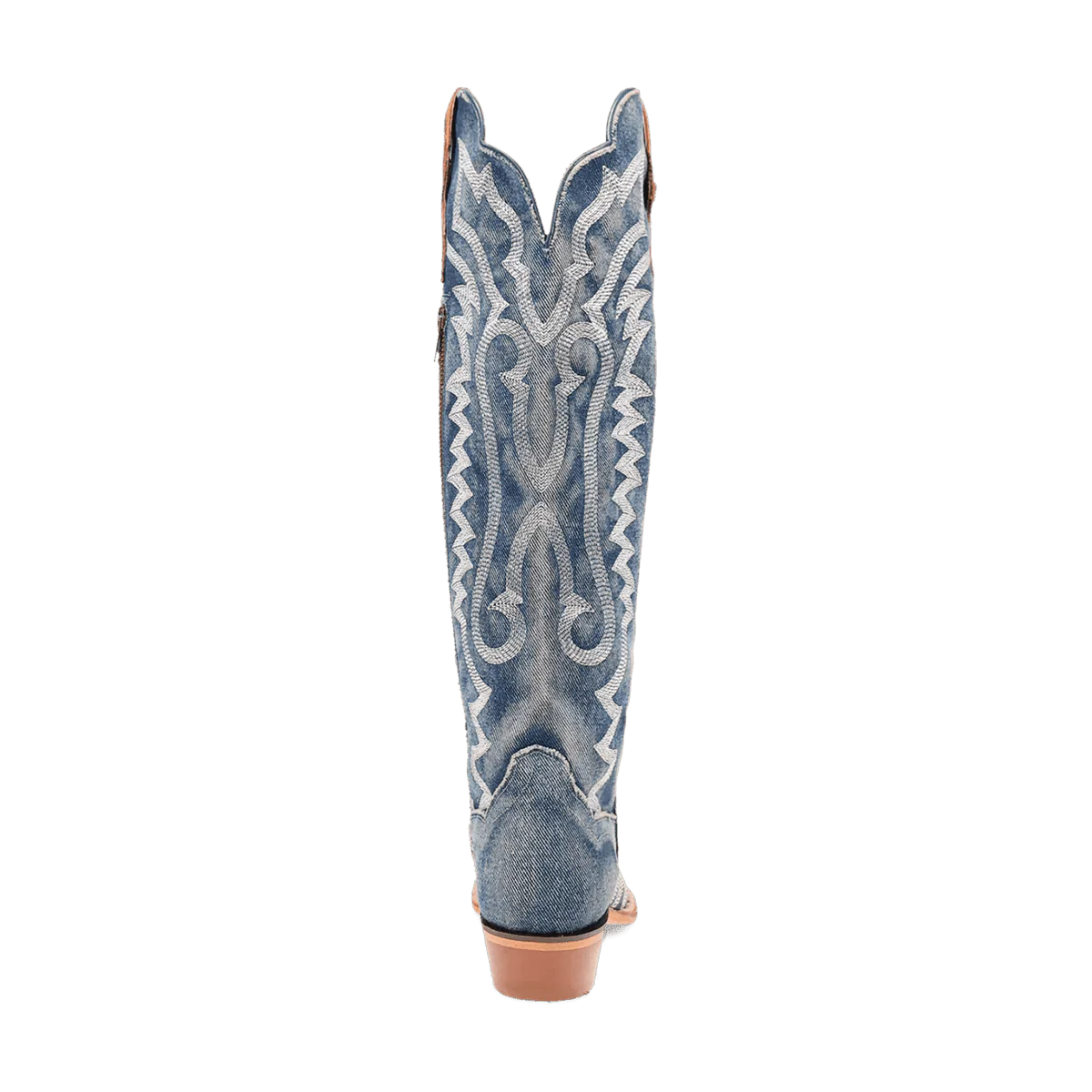 Dan Post Women's Denim Darlin Snip Toe Leather Tall Boots - Blue