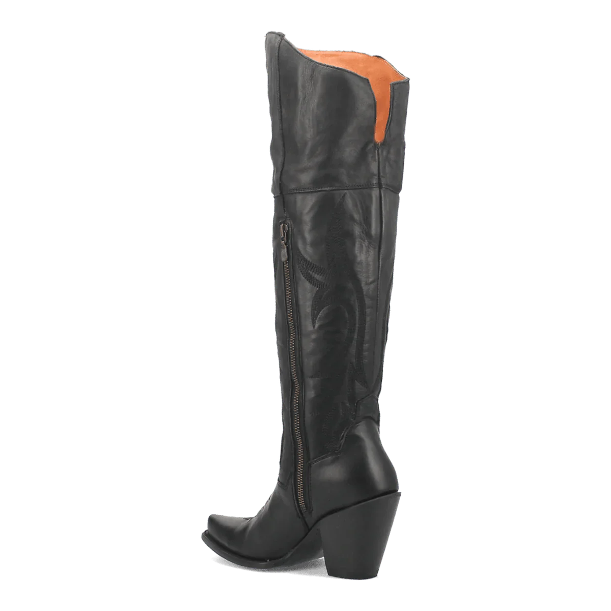 Dan Post Women's Jilted Snip Toe Leather Tall Boots - Black