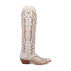 Dan Post Women's Josie Snip Toe Leather Tall Boots - White