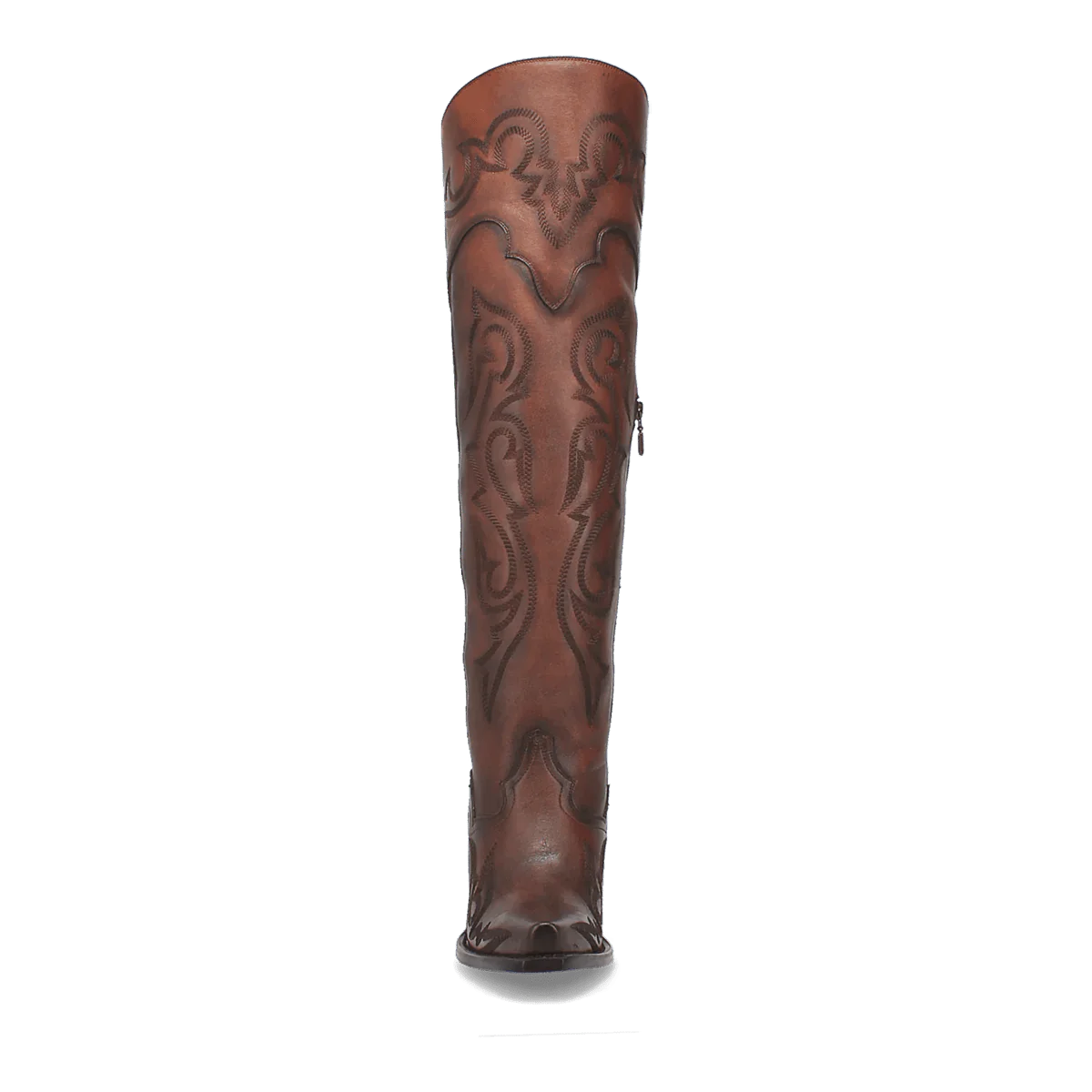 Dan Post Women's Seductress Snip Toe Leather Tall Boots - Chestnut