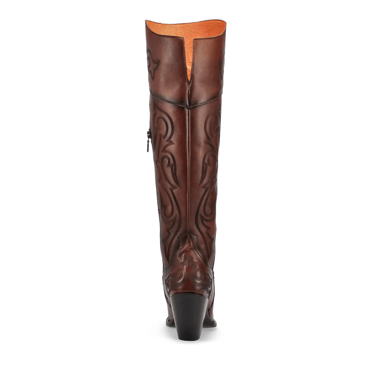 Dan Post Women's Seductress Snip Toe Leather Tall Boots - Chestnut