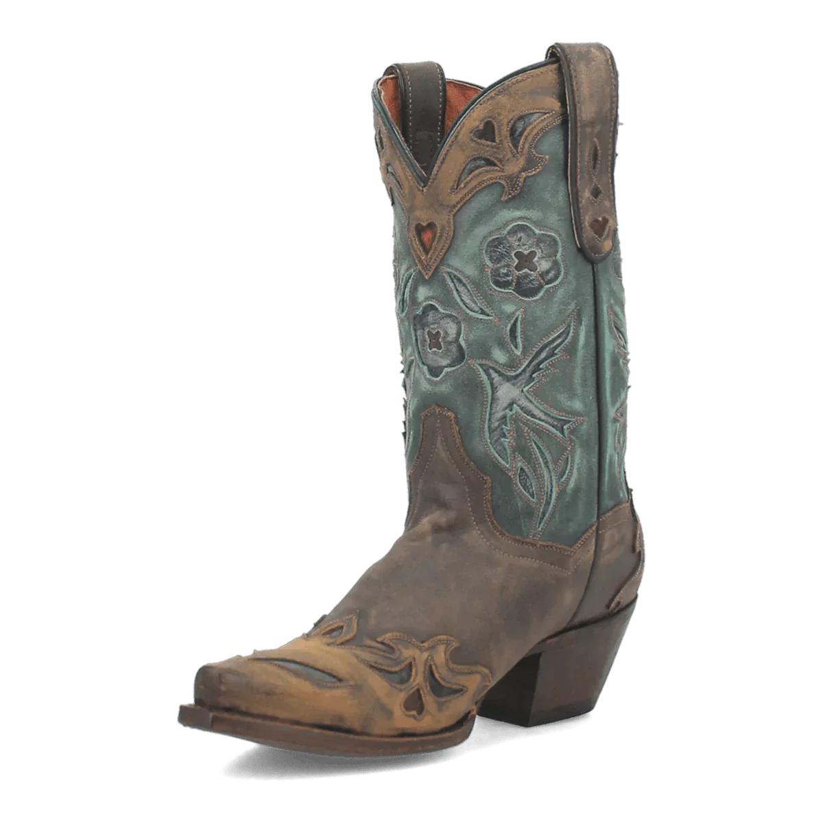 Dan Post Women's Vintage Bluebird Snip Toe Leather Boots - Chocolate