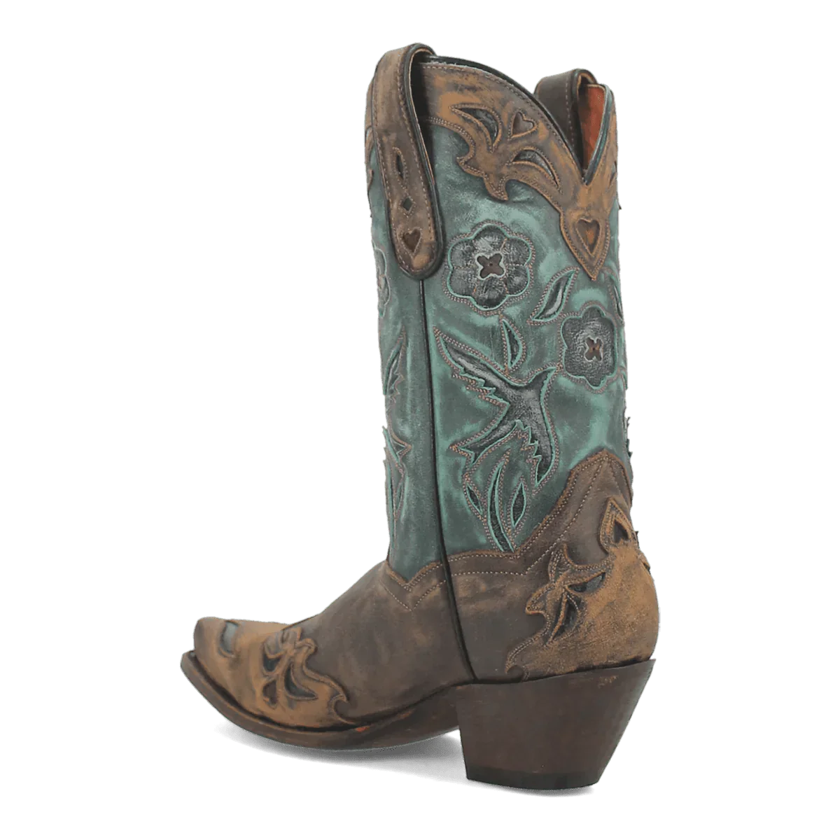 Dan Post Women's Vintage Bluebird Snip Toe Leather Boots - Chocolate