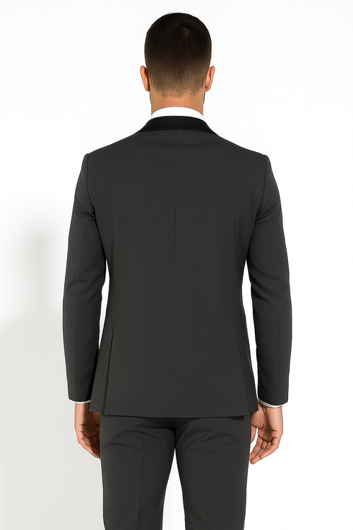 Dark Grey Tuxedo - Mens Dark Gray Tuxedo