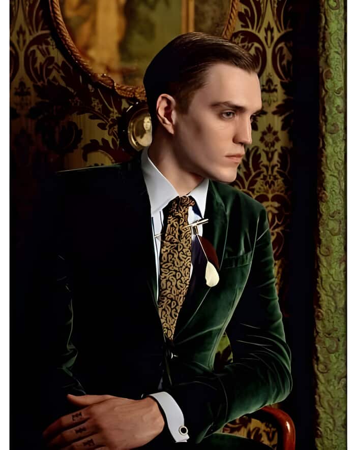 mens green dress jacket Peak Lapel Casual Suits Lino Tweet Green Blazer Jacket Outfits for Men 2 Pieces(Jacket +Ivory Pants) US36 / Green Jacket +green pants
