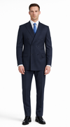 Double-Breast Suit, Black, Navy or Gray Colors by Giorgio Fiorelli