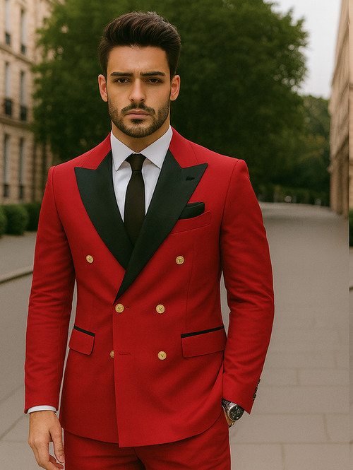 Double Breasted Tuxedo - Double Breasted Suit - Groom Suit - Groom Tuxedo - Wedding Suit