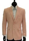 Pinstripe Blazer for Men - Bold Pinstripe Sport Jacket Perfect for Casual or Dressy in Orange