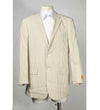 Pinstripe Blazer for Men - Bold Pinstripe Sport Jacket Perfect for Casual or Dressy in Taupe