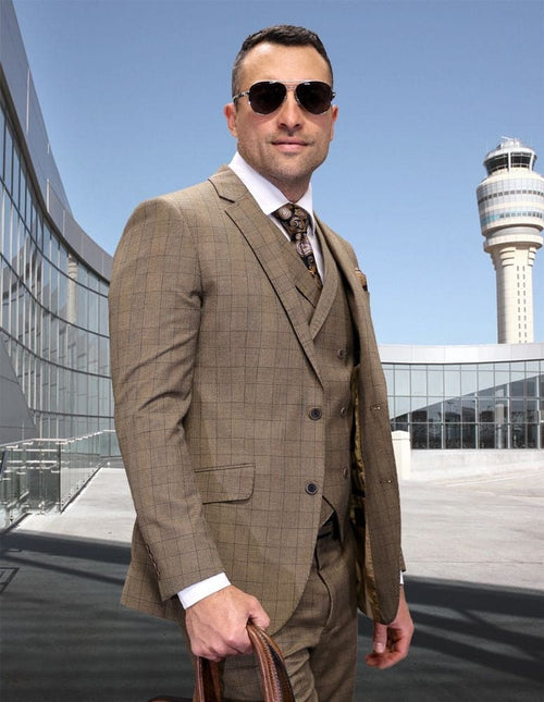 Statement Suits - Wool Suits - Modern Fit Wool Perfect for Business in 10 colors