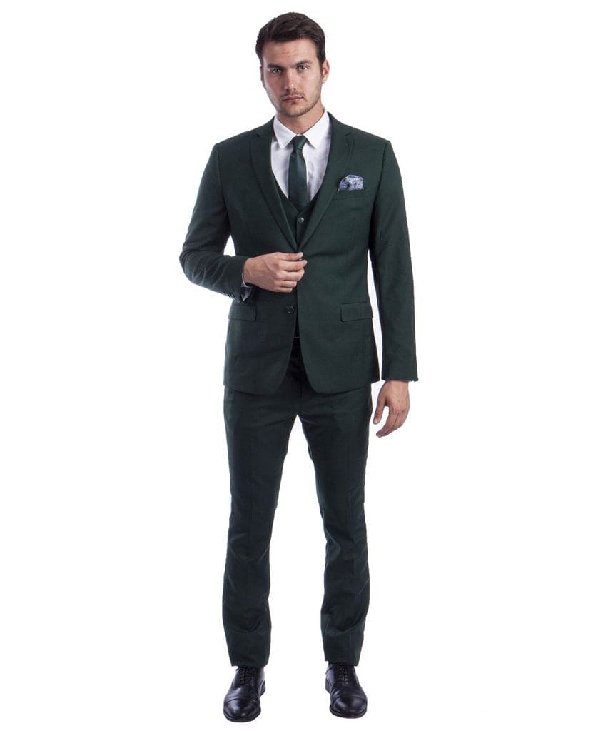 Skinny Fit Suit - Extra Slim Fit Suit Green Ultra Slim Fit 3-Piece Prom Suit