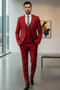 Effetti Suit Designer - 2 button Notch Lapel slim fit EF2N+V-8129 RED