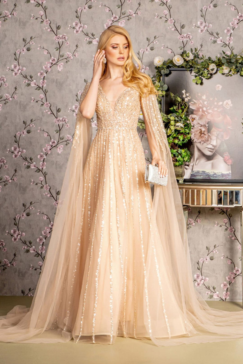 GLS Gloria GL3494 Embellished A-line Evening Gown-New Collection