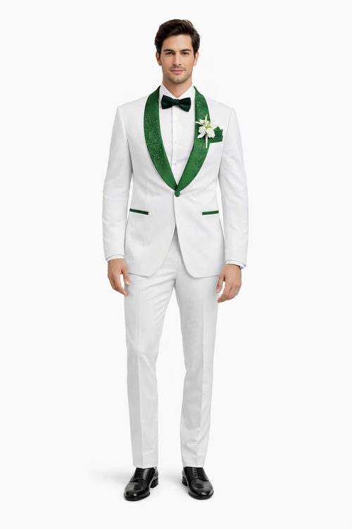 Emerald Green Tuxedo - Hunter Green Tuxedo + Vested Suit
