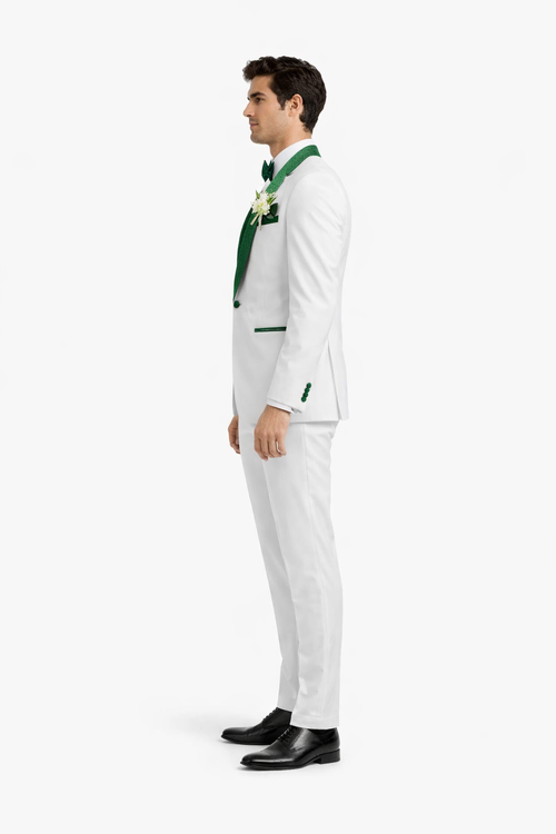 Emerald Green Tuxedo - Hunter Green Tuxedo + Vested Suit