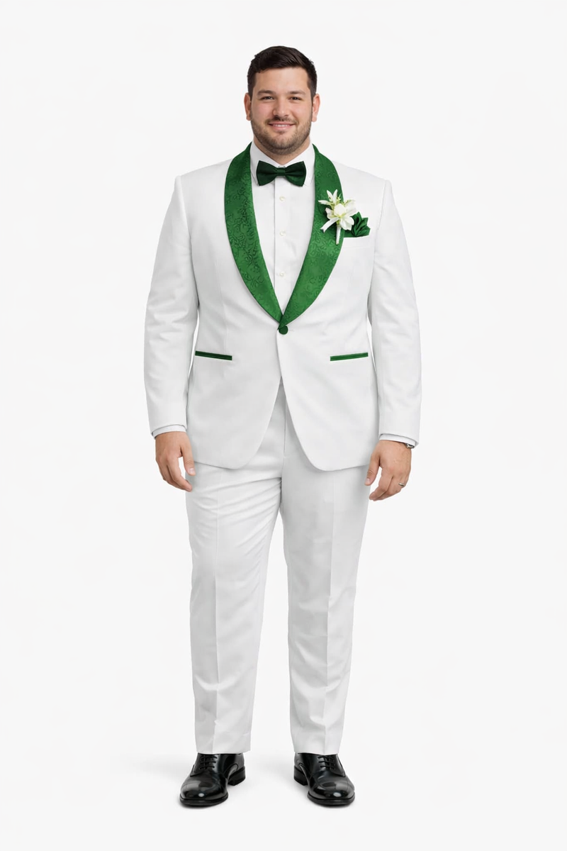 Emerald Green Tuxedo - Hunter Green Tuxedo + Vested Suit