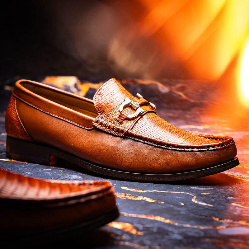 Marco Di Milano Enzo Cognac Leather Dress Shoe