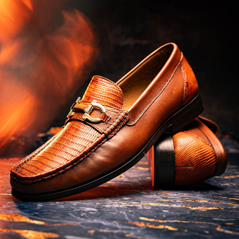 Marco Di Milano Enzo Cognac Leather Dress Shoe