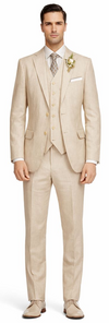 Enzo White, Khaki or Blue Linen Suits/ Free Shipping