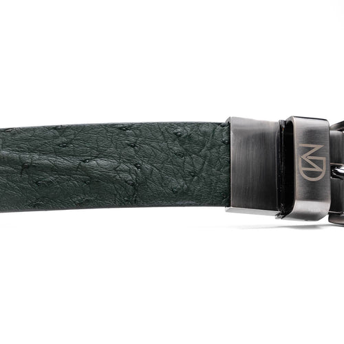 Marco Di Milano Domenico Belt - Forest Green Leather Loafers
