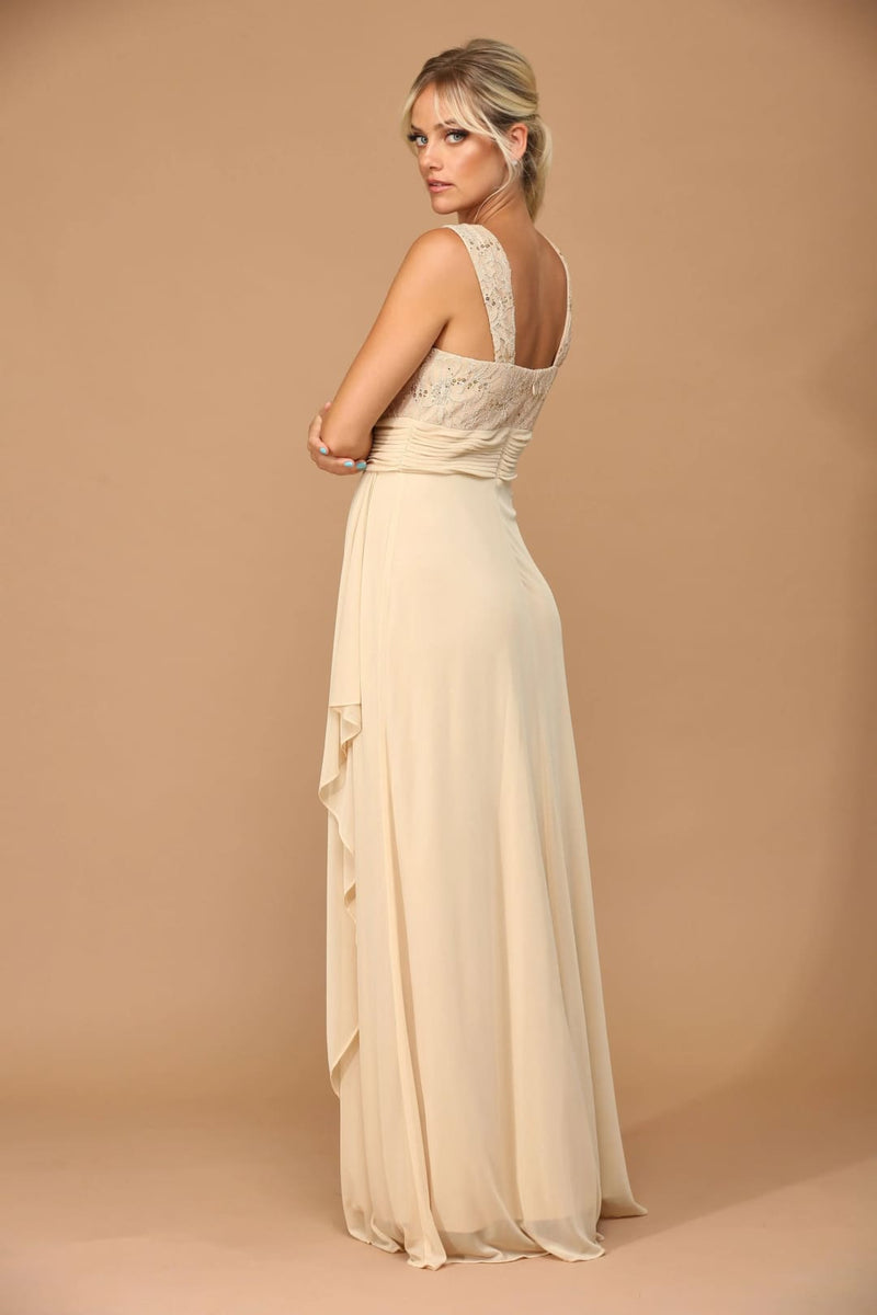 Eva USA 3094 Long Mother Of The Bride Lace Chiffon Jacket Dress