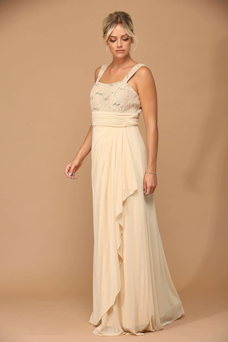 Eva USA 3094 Long Mother Of The Bride Lace Chiffon Jacket Dress