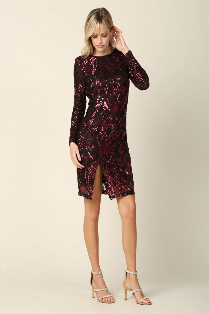 Eva USA 3374 QuinceaƱera Dama Dress ā Black/Burgundy