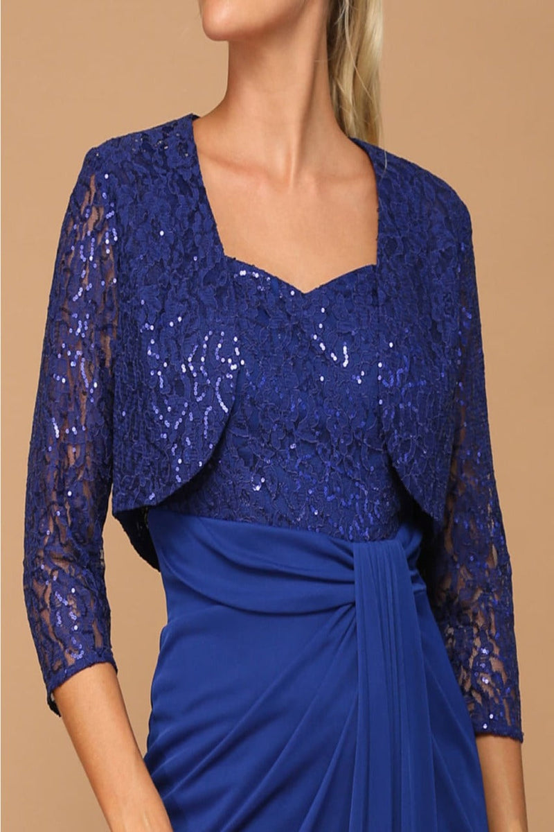 Eva USA 3406 Mother of the Bride Sweetheart 2 Pc Chiffon Bolero Dress