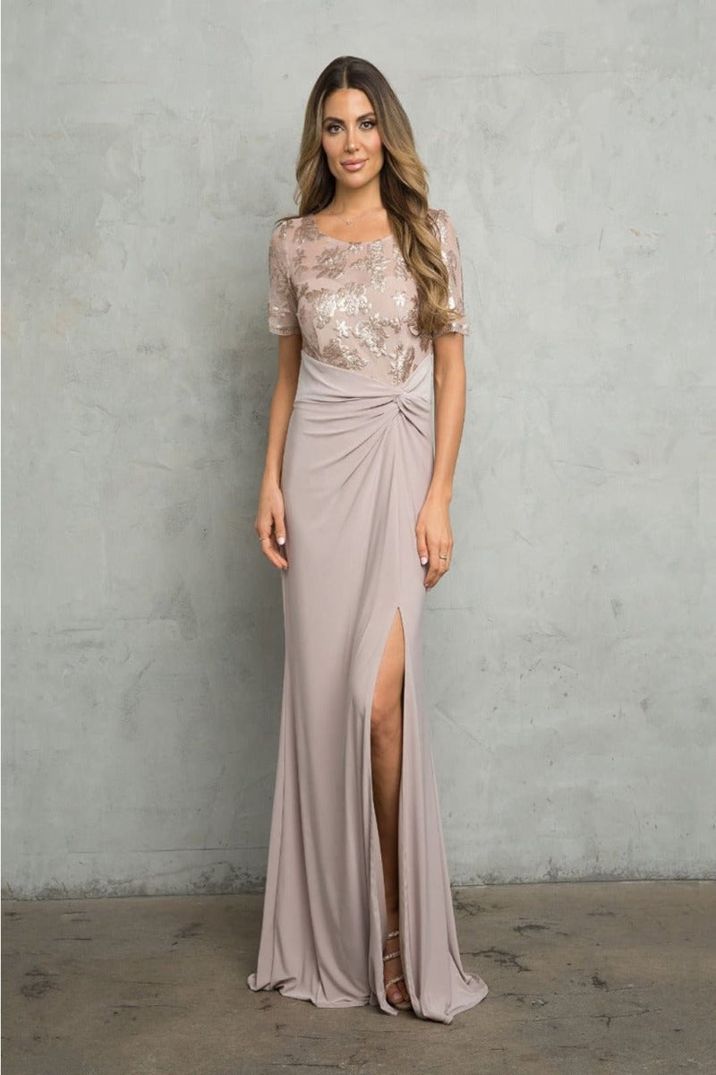 Short Sleeve Mother of the Bride Gown by Eva USA – New Collection