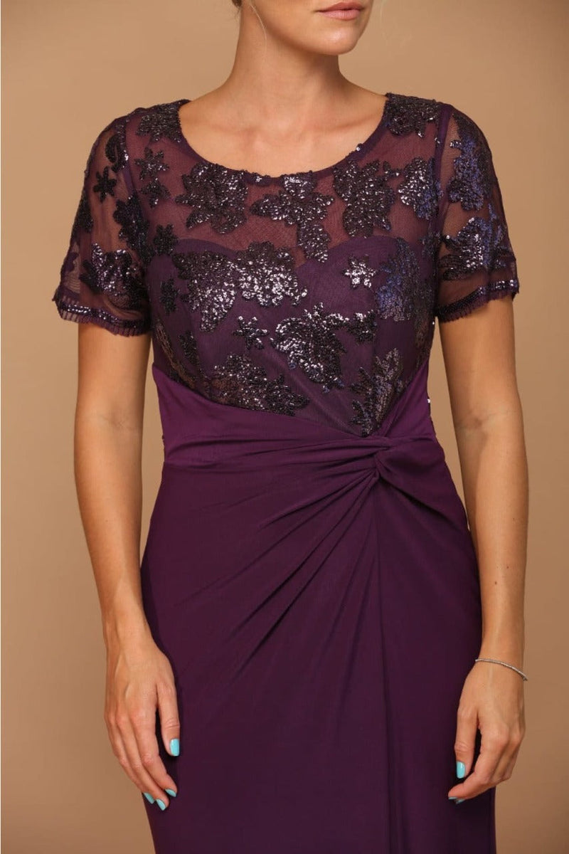 Short Sleeve Mother of the Bride Gown by Eva USA – New Collection