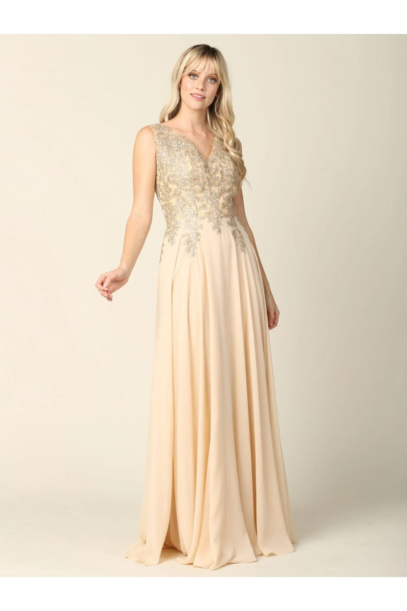 Eva USA 5233 Long Mother of the Bride Chiffon Formal Dress