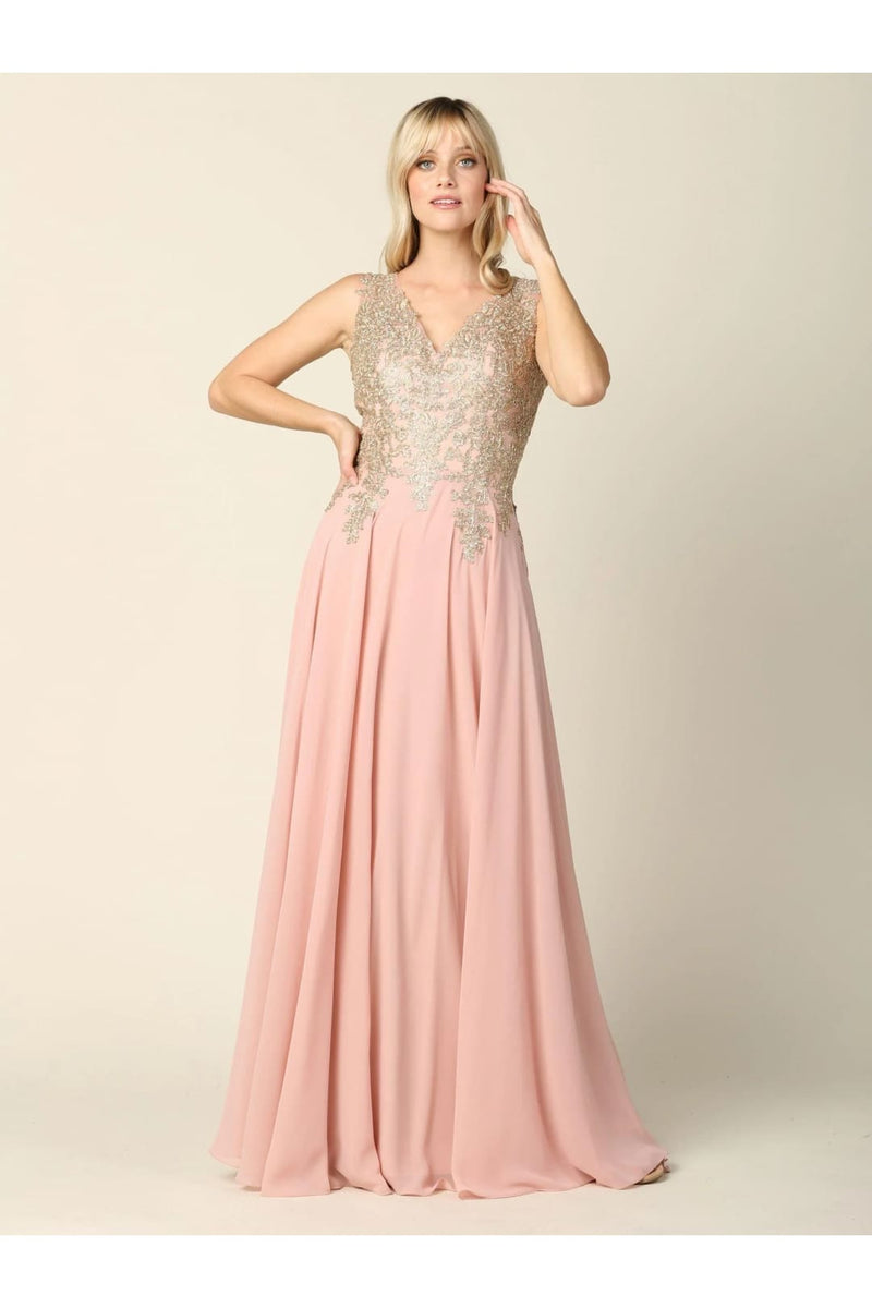 Eva USA 5233 Long Mother of the Bride Chiffon Formal Dress