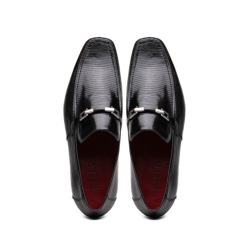 Marco Di Milano Fabro-Liz Black lizard bit loafer