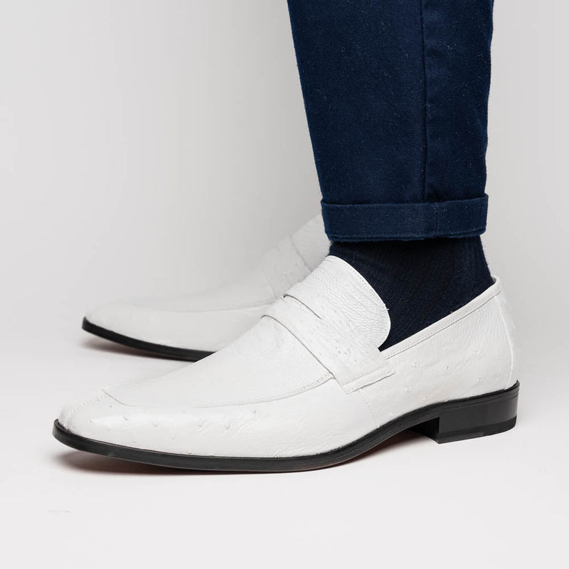 Marco_Di_Milano Fangio White Leather Luxury Shoe