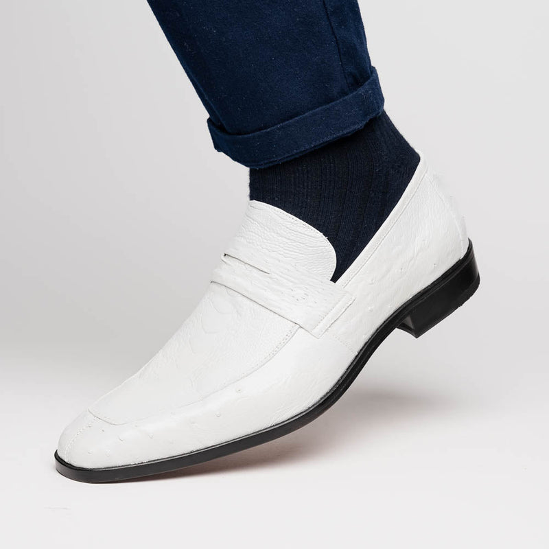 Marco_Di_Milano Fangio White Leather Luxury Shoe