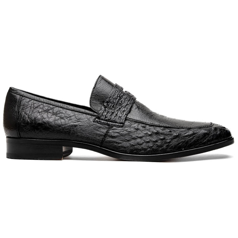 Marco_Di_Milano Fangio Black Leather Luxury Shoe