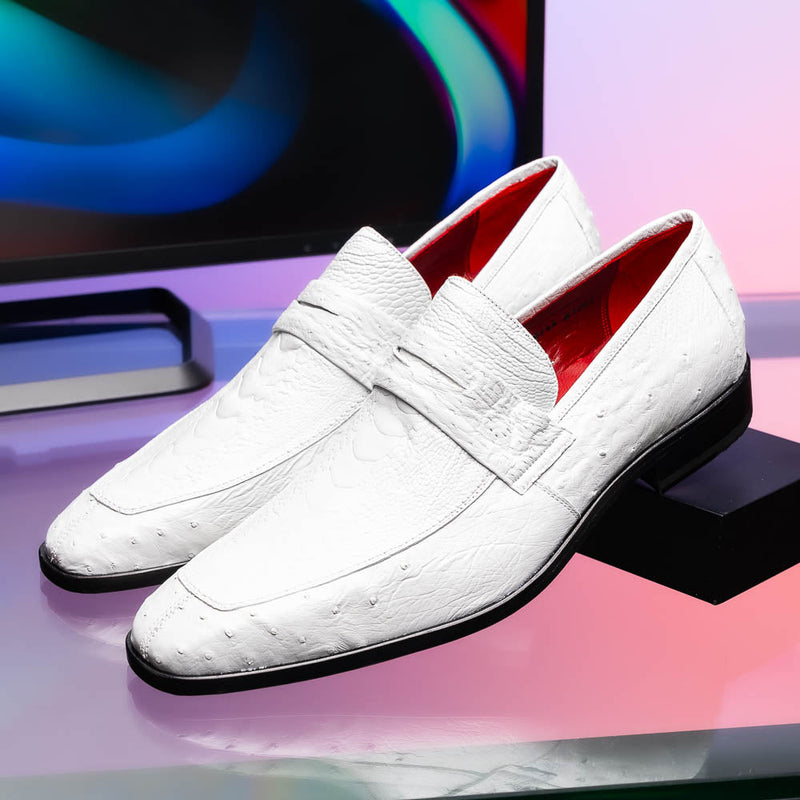 Marco_Di_Milano Fangio White Leather Luxury Shoe