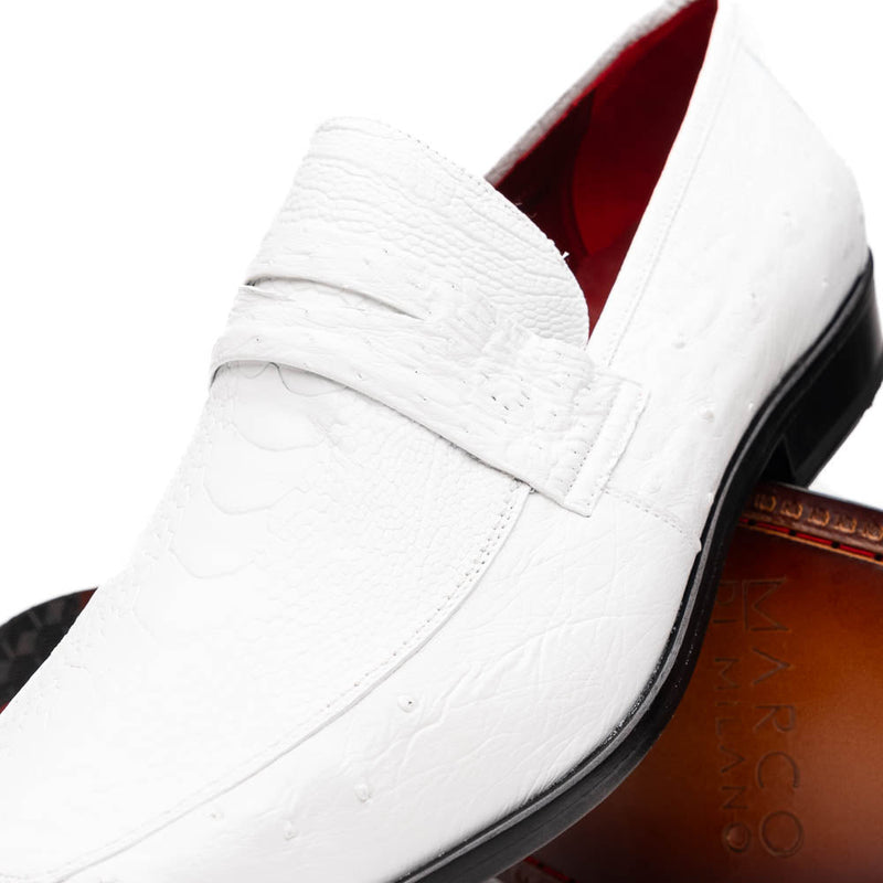 Marco_Di_Milano Fangio White Leather Luxury Shoe