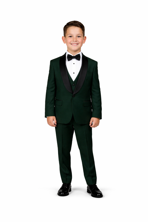 Father And Son Matching Suits -Green Tuxedo