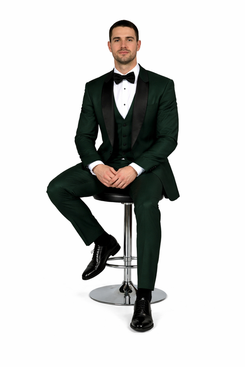 Father And Son Matching Suits -Green Tuxedo