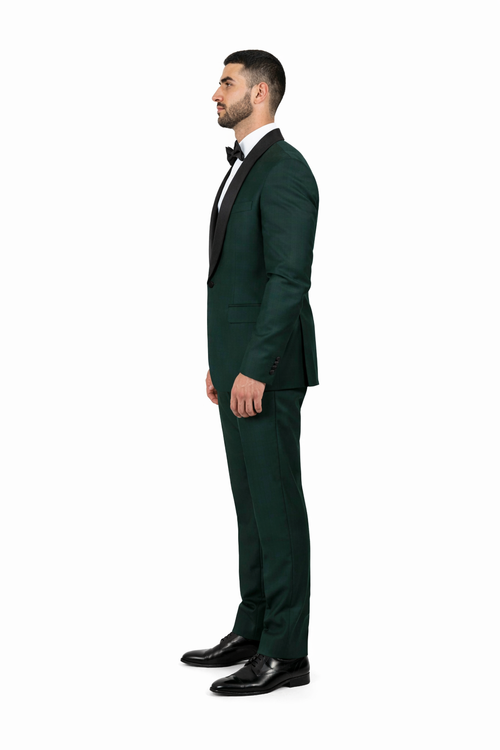 Father And Son Matching Suits -Green Tuxedo