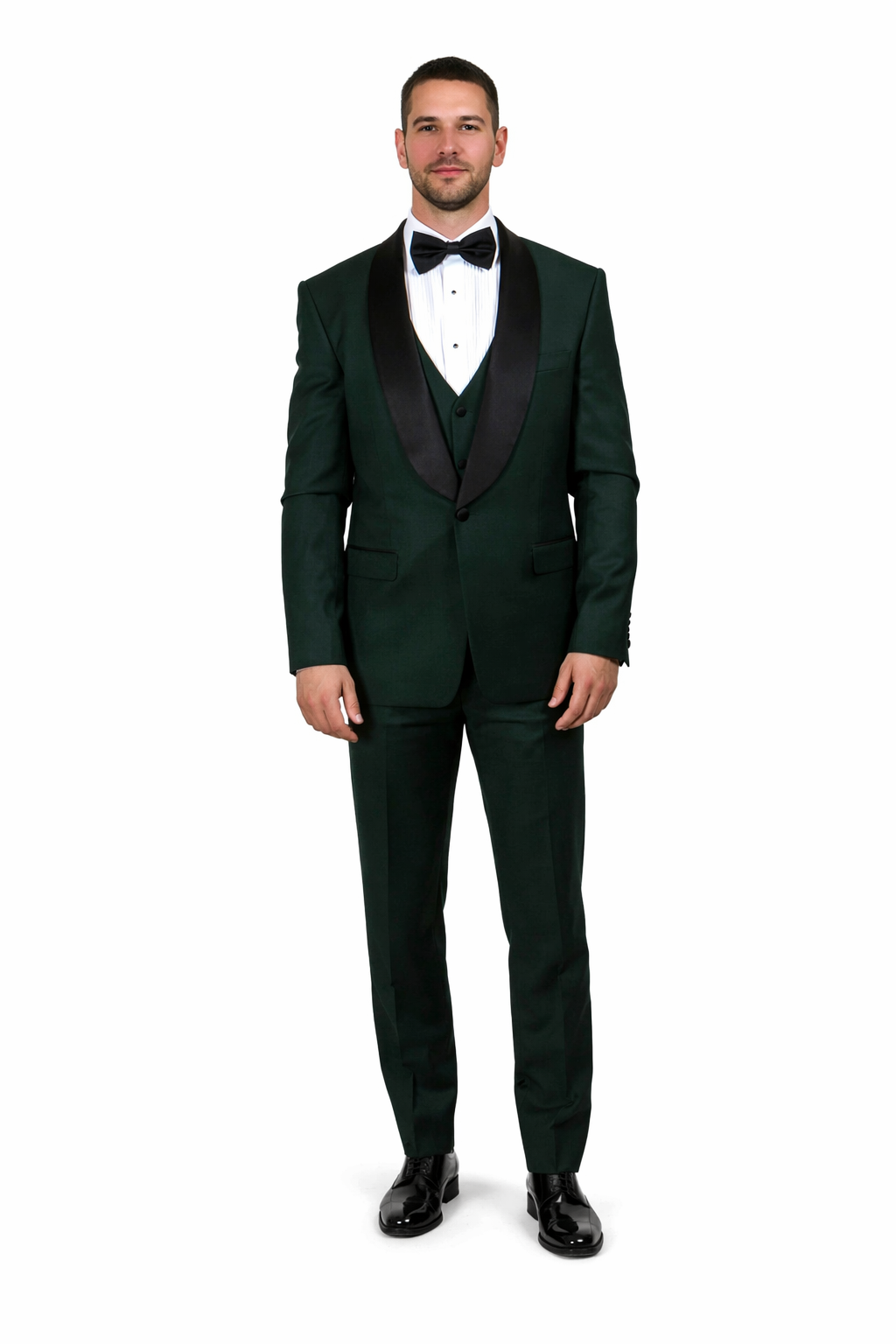 Father And Son Matching Suits -Green Tuxedo