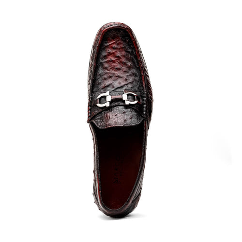 Marco Di Milano Ferrioni Black Cherry Leather Loafers