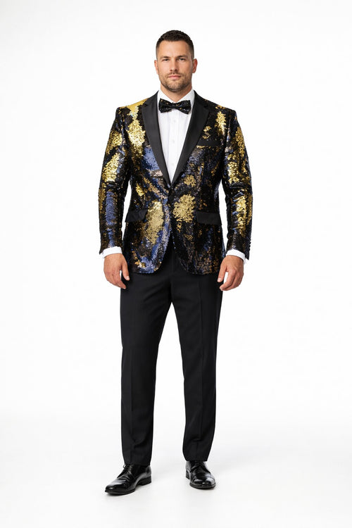 Mardi Gras Party Outfits For Guys - Mens Mardi Gras Costumes - Gold ~ Black