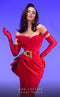 Fouad Sarkis 2650 Couture Evening Dress with Embellished Belt
