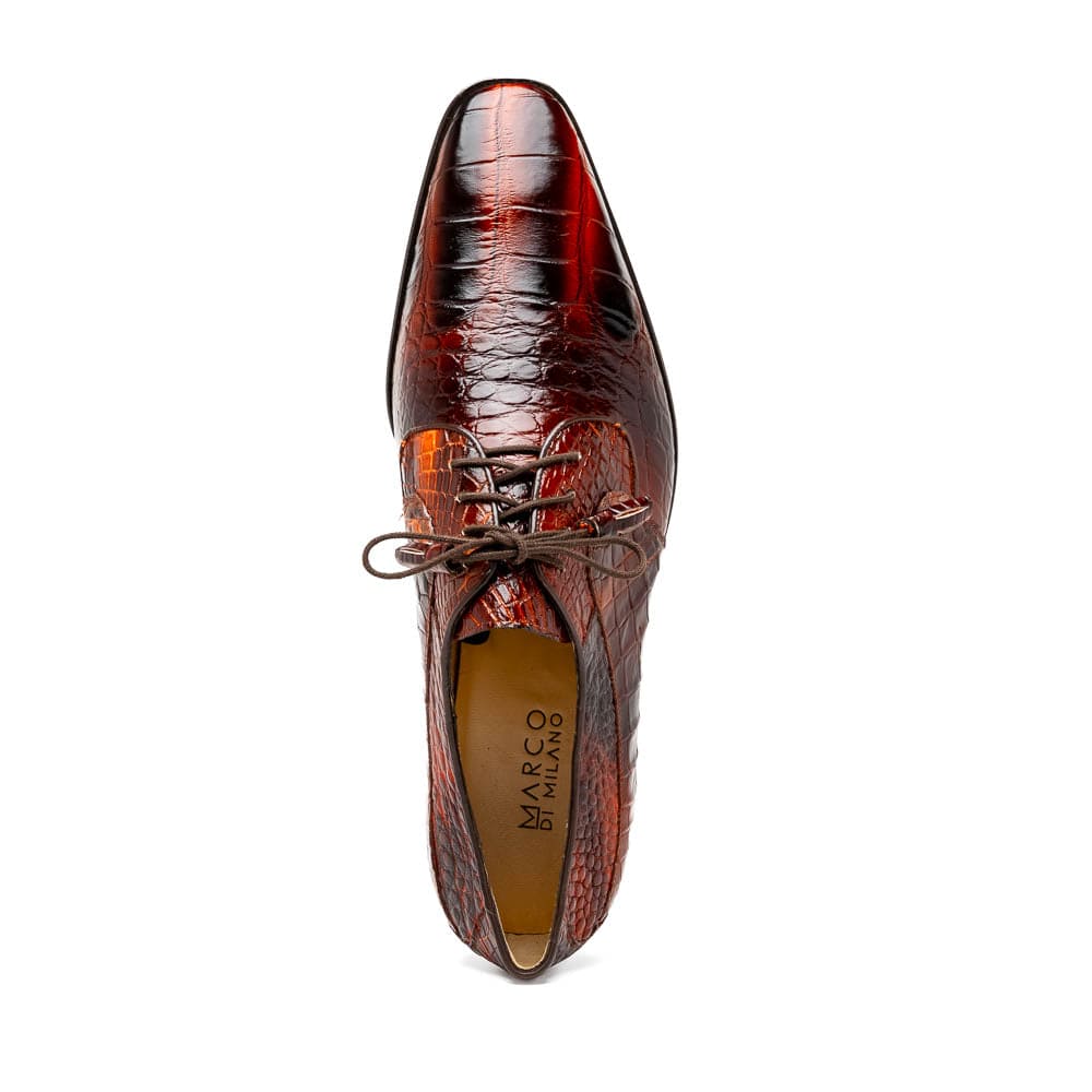 Marco Di Milano Fitipaldi Alligator Derby Rustic Cognac
