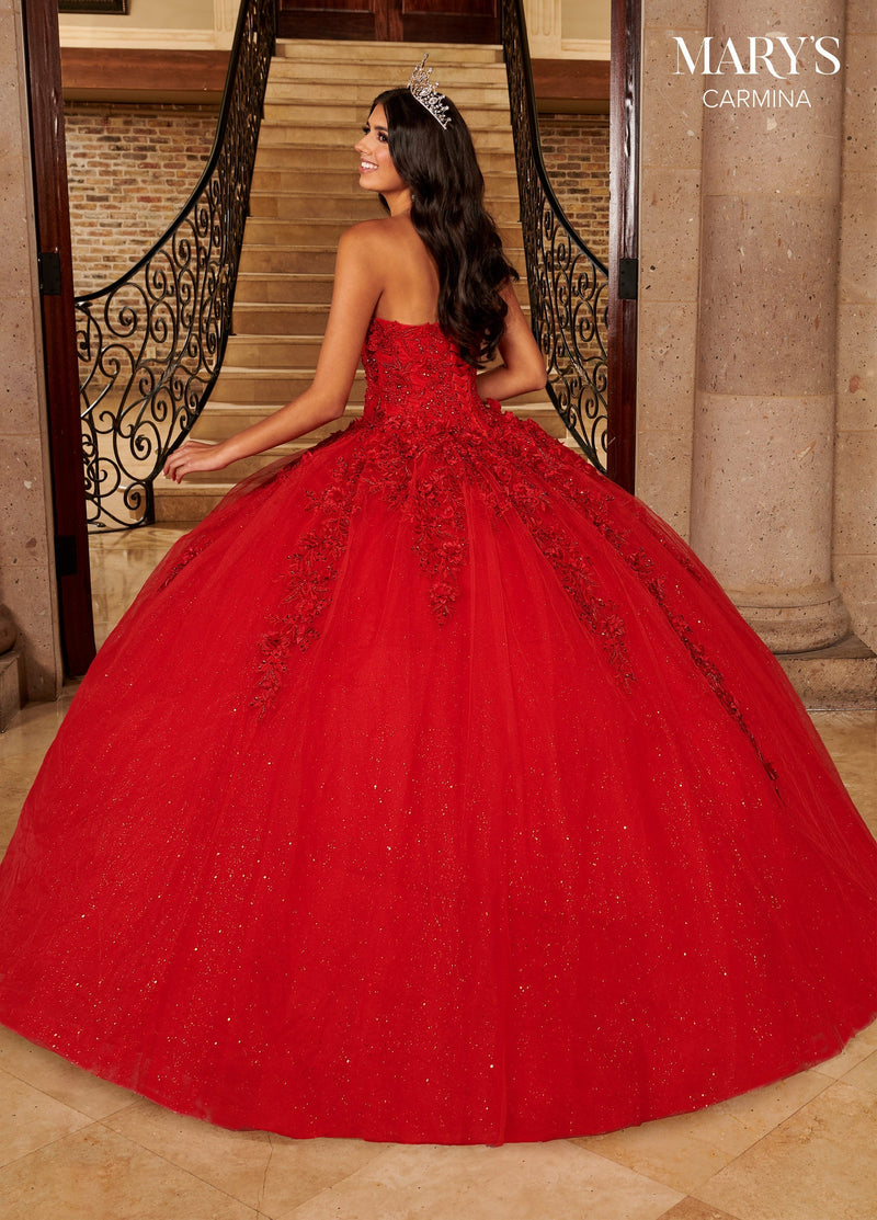 Mary's Bridal MQ1092 Floor Length Sleeve Quinceanera Dress