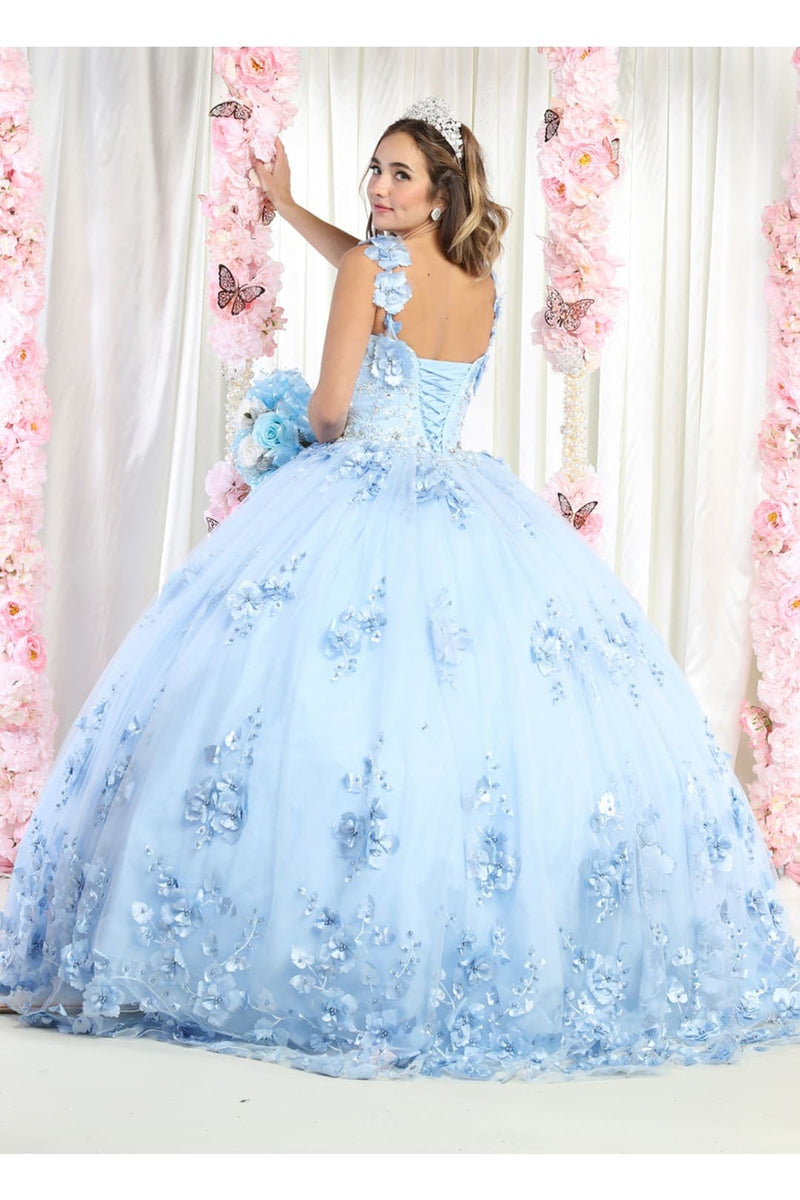 Layla K LK157 Sleeveless Floral Embroidered QuinceaƱera Ball Gown