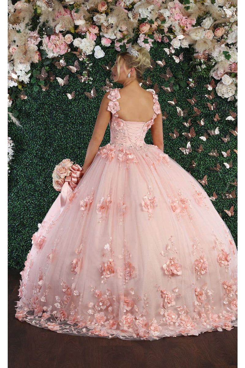 Layla K LK157 Sleeveless Floral Embroidered QuinceaƱera Ball Gown