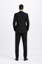 Gangster Suit - Mobster Suit - Mafia Suit For Mens 2 Button Gangster Pinstripe Suit in Black